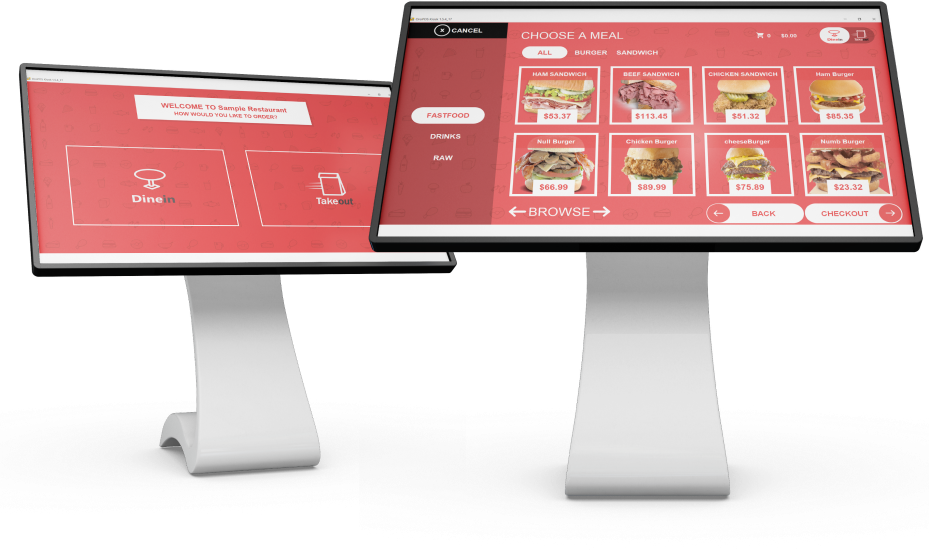 Self-Order System <br> <span class='text-primary'>Kiosk</span>